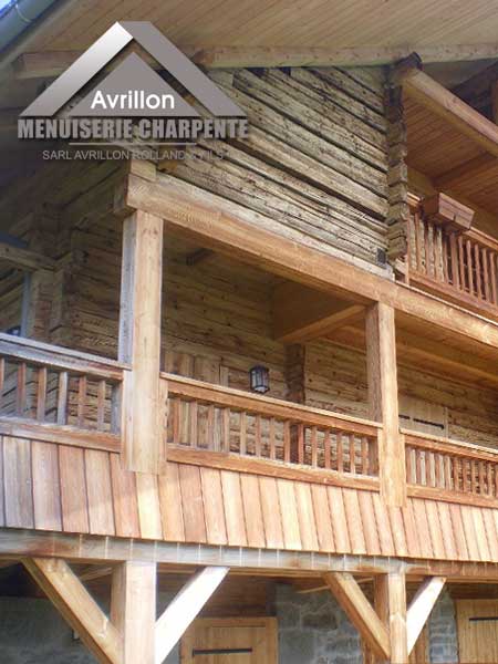 Entreprise Avrillon, rénovation réparation chalet montagnard travaux de qualités méthode de construction traditionnelle